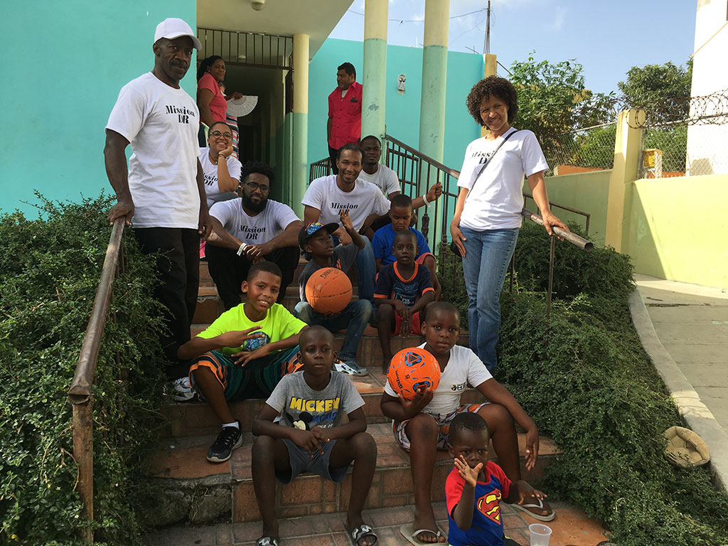Basketball playdate with the boys at orphanage in Higuey